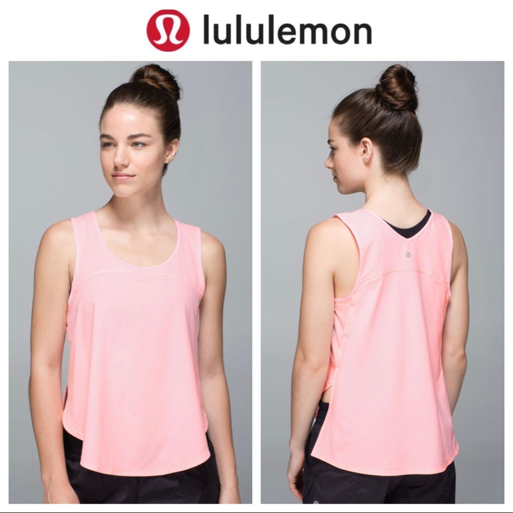 Lululemon Pink Split Singlet